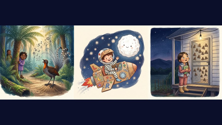Three picture books from the free StoryLink library